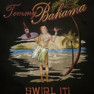 Swirl It Tommy Bahama embroidered silk shirt